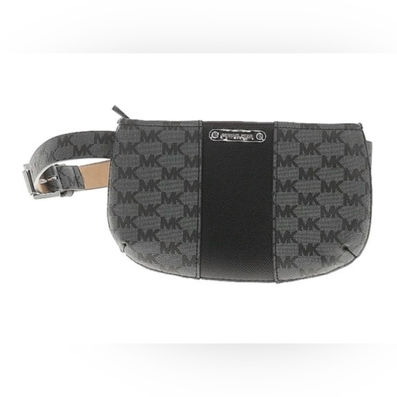Michael Kors Black and Silver Monogram Bag